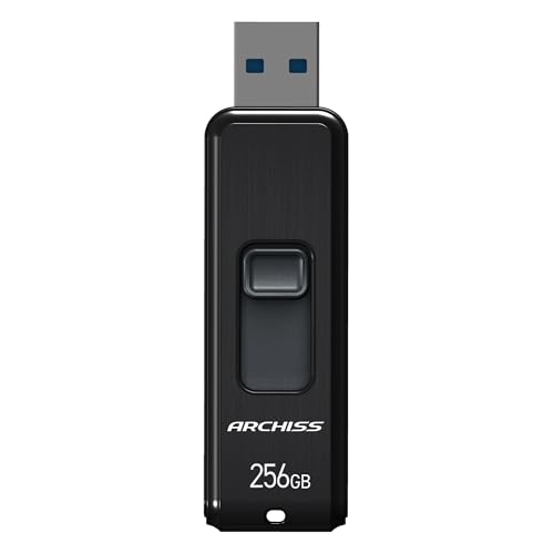 �A�[�L�X(Archiss) USB������ 256GB USB3.2(Gen1) / USB3.1(Gen.1) / USB3.0 / USB2.0 �Ή� �X���C�h�� �X�g���b�v�z�[���t�� �L���b�v���X�f�U�C�� AS-256GU3-PSB