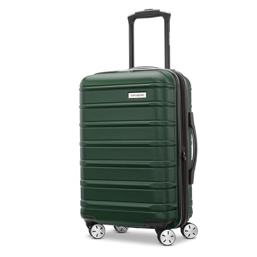 Image of Samsonite Omni 2 Hardside Expandable Luggage with Spinner Wheels, Emerald Green, 2-Piece Set (Carry-on /Medium), Omni 2 Hardside Expandable Luggage With Spinner Wheels