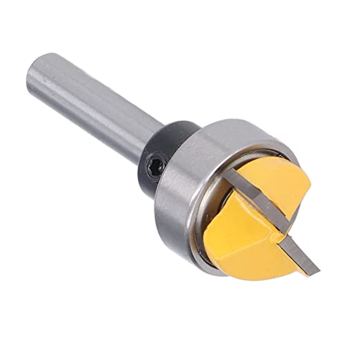 Bottom Cleaning Router Bit Alloy Tip Hinge Mortising Milling Cutter Hard Wear-resistant Woodworking Tool for Clean Cuts on Wood Projects Fits Most Electric Tools