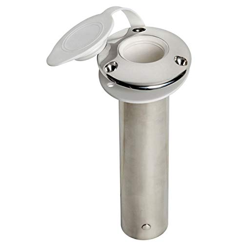 Porte-Canne encastr. INOX 90° OSCULATI support vertical en acier inoxydable pour plat-bord