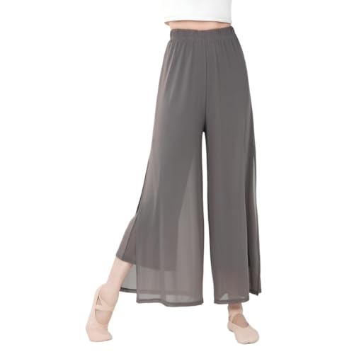 Pantalon de danse jambes larges double couche sport fitness yoga et course
