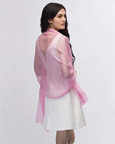 themilestocks Soft Chiffon Scarf Sheer for Women Cover up Shrug Shawls Beach Wraps Party Scarves3