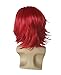 Red Layered Cosplay Wig, Short Length Synthetic Hair, Side-Swept Bangs, Heat Resistant Fiber for Costume and Fashion