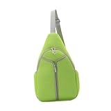 FytStycale Pickleball Bag, Sling Bag, Multiple Compartments Tennis Sling Backpack, Crossbody Backpack for Travel Racketball Men Women, Green