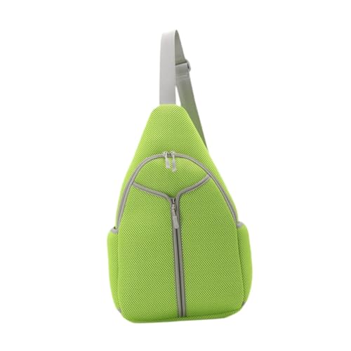 FytStycale Pickleball Bag, Sling Bag, Multiple Compartments Tennis Sling Backpack, Crossbody Backpack for Travel Racketball Men Women, Green