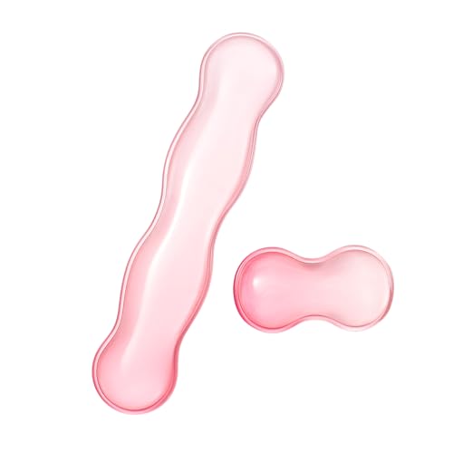 Repose-poignet transparent pour clavier et souris pour un bureau de télétravail esthétique