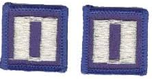 Navy LT (03) Rank Insignia Collar Device (pair) Patch