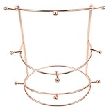 Acentos nupciales llamativos: el organizador de dorada funciona también como un elegante soporte para adornos, refinando espacios para novias, tiendas y escaparates con una belleza y organización atemporales, organizador de accesorios para el cabello, estante de almacenamiento para coronas