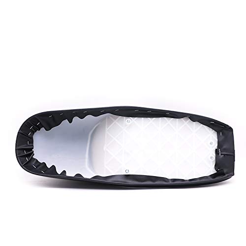 Sella lunga con gobba in rilievo retrò vintage nera per Cafe Racer Tracker Saddle XT750 600 350
