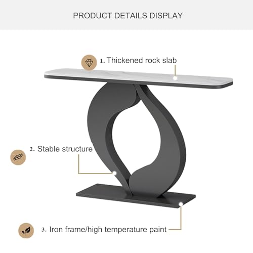 Mesa de entrada decorativa con acabados sofisticados para salones modernos 3