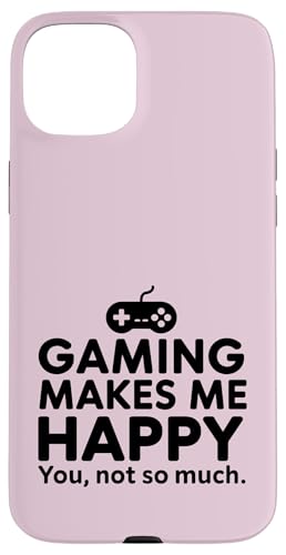 Gaming Make Me Happy �ʔ������p �X�}�z�P�[�X iPhone 15 Plus �p