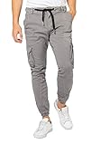  Urban Surface Herren Cargo-Hose mit Taschen und Abnähern Brown 33