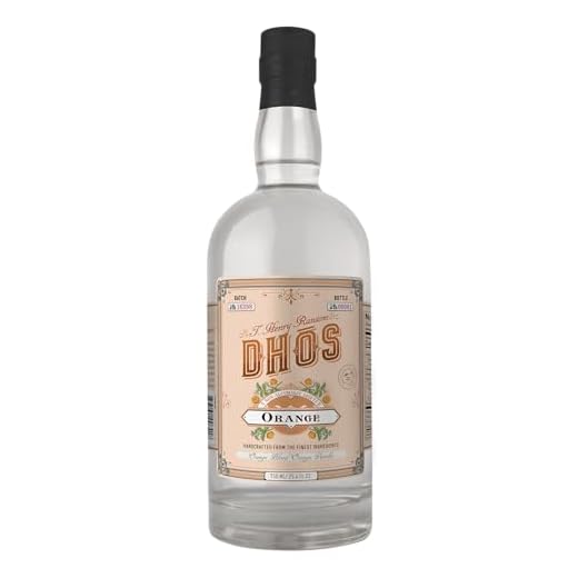 Dhos Orange - Non-Alcoholic Liquor With Orange, Tangerine, Sweet Vanilla & Spice - Non-Alcoholic Spirit To Mix Delicious Margaritas & Mocktails - Keto-Friendly, Zero Sugar, Zero Proof - 750 ML