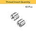 HARFINGTON 40pcs Thread Repair Inserts M5 x 0.8 Male to M3 x 0.5 Female Thread 5mm Long Stainless Steel Reducing Nuts Metric Self Tapping Sleeves Threaded Reducer Industrial Fasteners