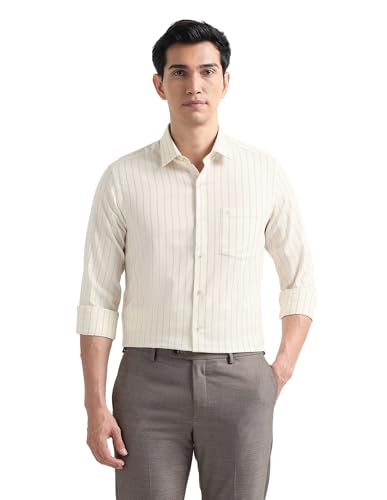 Image of Arrow Checked Slim Fit Mens Formal Shirt - Cotton, Breathable & Comfortable, Full Sleeves Shirts for Men