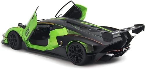 Image of DEOXY 1:24 Scale Lamborghini Essenza SCV12 Model Car Diecast Toy Cars Kids Toys with Sound and Light Door Can Be Opened Toy Vehicle for Kids Gift (Blue)