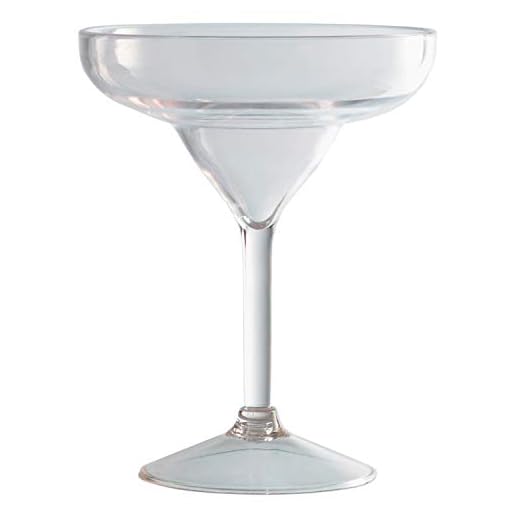 Piazza 505502"Margarita" Copa de cóctel de policarbonato, transparente, 274 ml de capacidad