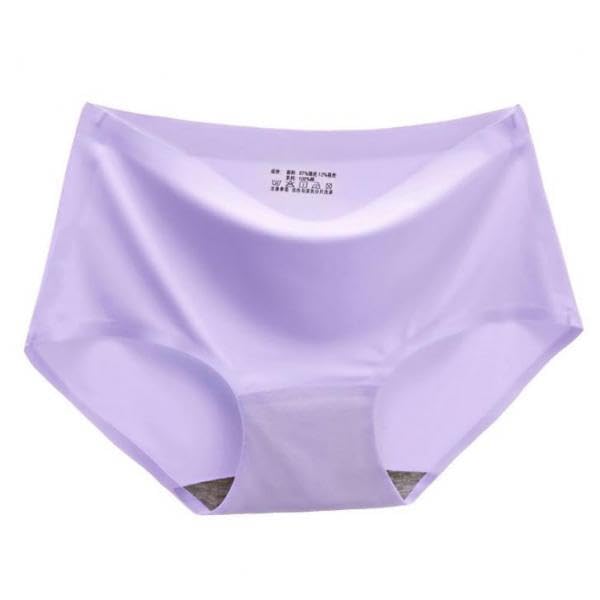 Zanthicia Braguitas de Cintura sin Costuras para Mujer, de Seda Helada, Que ofrecen una Comodidad inigualable y una Forma favorecedora. Entrepierna 100 algodón. Braguitas