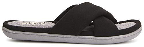 Floopi Women's Ultra Soft Padded Felt Criss Cross Slide with French Terry Insole, Memory Foam and Anti Skid Rubber Outsole for Summer3