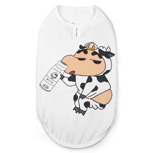 ペット服 クレヨンしんちゃん 犬服 犬の服 Tシャツ ペットウェア ドッグウェア 猫服 洋服 袖なし 薄手 おしゃれ 脱毛保護 通気性よい 春秋冬服 お散歩 お出かけ 小型犬 中型犬