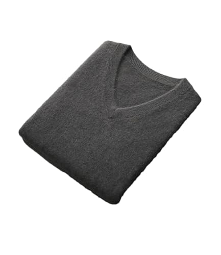Mnjyihy Men V-Neck Wool Sweater Vest Fall Basic Merino Wool Knitted Soft Sleeveless Pullover Waistcoat Top