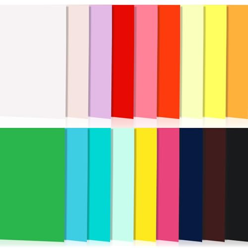 Geelin 18 Pcs 18 x 12 Inches Colored Plywood Sheets