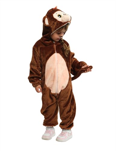 Rubies Disfarce macacão selva para meninos e meninas, Jumpsuit com capuz e cauda, oficial carnaval, Halloween, festas e aniversário