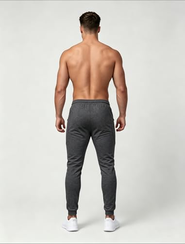 Image of Mens Slim Fit Joggers Tapered Sweatpants for Gym Running Athletic
