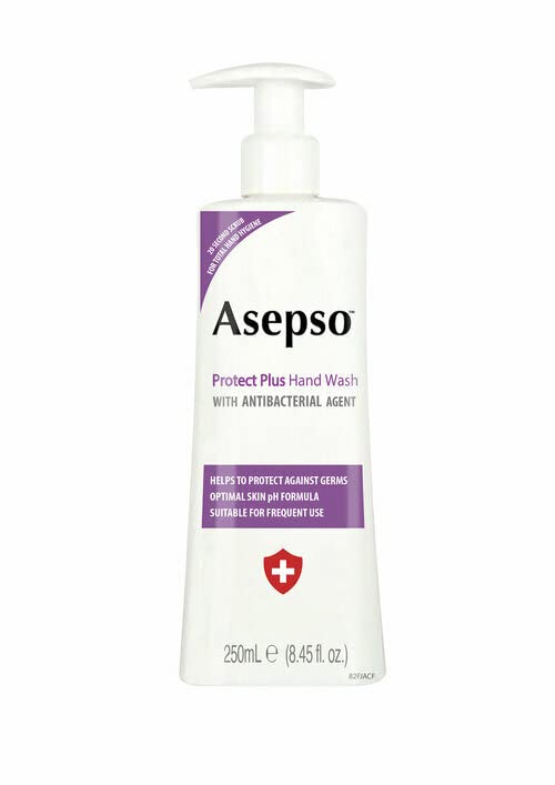 Asepso Protect Plus - Lavado a mano con agente antibacteriano (2 x 250 ml)