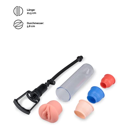 LOVE AND VIBES - Manuelle Penispumpe mit Vagina-Aufsatz Foster - Image 3