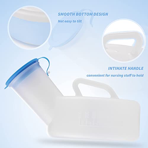 image for Aureis Unisex Urinal Bottle for Men and Women, Pee Bottle with Lid and