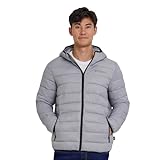 Spyder Chaqueta acolchada plegable para hombre con capucha, chaquetas...