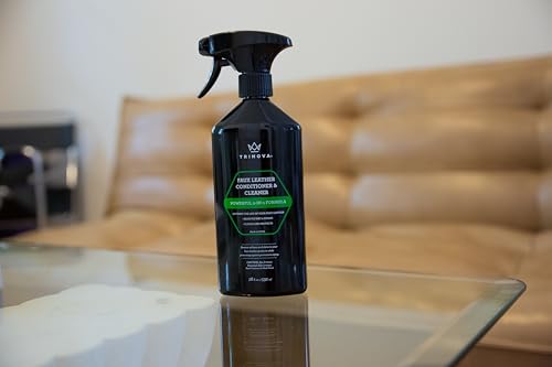 Vinyl and Faux Leather Cleaner & Conditioner - Keep Seats, Jackets, Vinyl, Handbags, Sofas, Couches, Shoes, Boots & More Looking New - TriNova