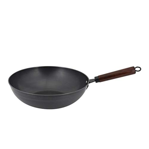 Wok con mango simple sin recubrimiento de 32 cm miniatura 1