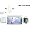 Emerson Smartset Dual Alarm Clock FM Radio with Wireless Charging, Bluetooth Speaker, Ultra Fast Charging for Airpods/iPhone, Foldable Stand, USB Charger, Adjustable LED Glow, ER100501