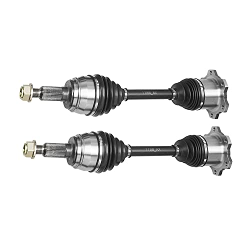 Detroit Axle - 6-Lug 4Wd Front Cv Axle Drive Shafts Assembly Replacement For Chevy Gmc Silverado Sierra 1500 Yukon Escalade - 2Pc Set #TOP2