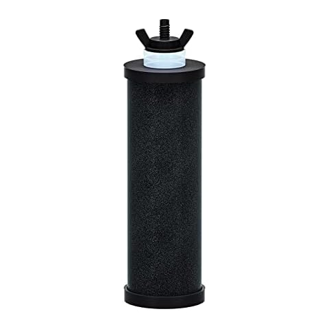 Purewell 1 Pack Black Purification Element, Replacement Filters for PB-2/BB9-2 Purification Elements and Gravity Water Filter System Cover