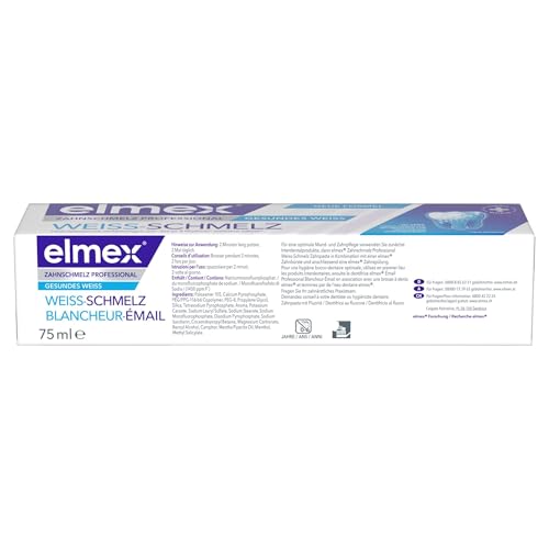 Elmex Zahnschmelz Professional Weiss-Schmelz Zahnpasta, 75 ml Zahncreme