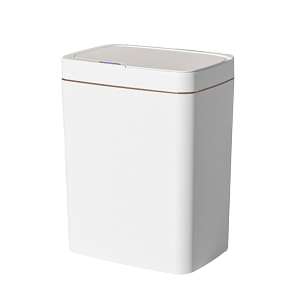 Cubo de basura con sensor automático antiolores papelera de 15L recargable para baño e higiene