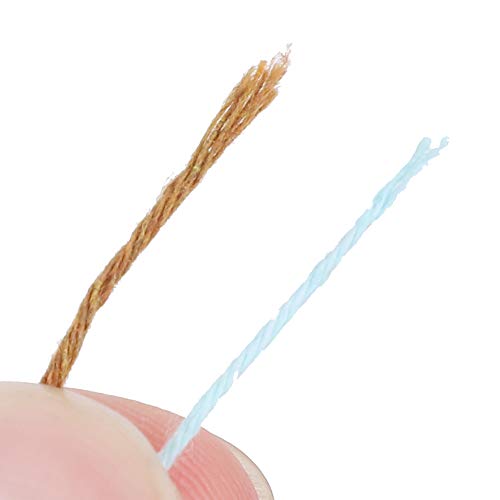 Macrame Rope for Knittin Cotton Yarn Macrame Cord Soft Twisted Cotton Rope Linen Yarn Blue Brown Weaving Warp Thread for Crocheting Weaving - Image 4