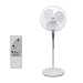 BLACK + DECKER BFSR18W 18" Stand Fan with Remote, White