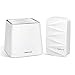 MeshForce Whole Home Mesh WiFi System M3 Suite (1 WiFi Point + 1 WiFi Dot) - Dual Band WiFi System Router Replacement and Wall Plug Extenders-High Performance Wireless Coverage for 4+ Bedrooms Home
