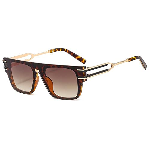 Lunettes de soleil bleu violet tendance carrées pour sublimer vos looks d'été en terrasse