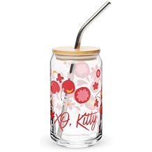 Netflix XO, Kitty Floral Pattern Can-Shaped Glass - Officially Licensed