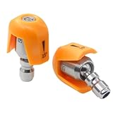 2 Pack 360° Rotatable Quick Connect Pressure Washer Nozzle Tips - Compatible with Sun Joe SPX 3000 Series & Universal Pressure Washers, Quick Connect Spray Tip Set(15 Degree Nozzle）