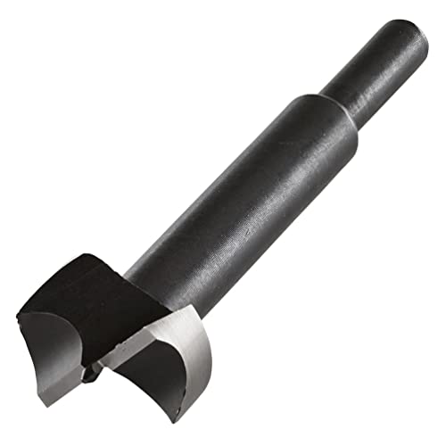 wolfcraft Tool Steel Cylinder Drill Bit I 3364000 I for Stationary Drilling into softwood, Black