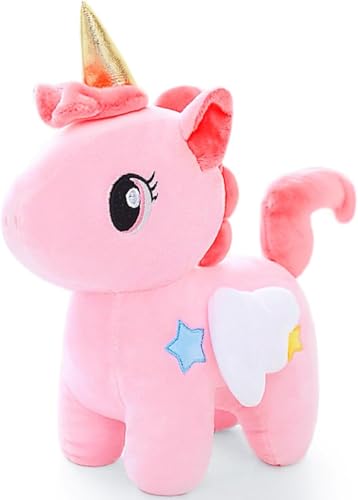 Unicorn Plush Toy Soft Kawaii Stuffed Animal with Huggable Design and Cute Details Premium Plush Doll for Bedroom Decor and Playtime Ideal Gift for Kids Toddlers Girls Boys Pink 1 Pack