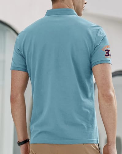 Image of Noble Monk Men's Cotton Blend Regular Fit Polo T-Shirt