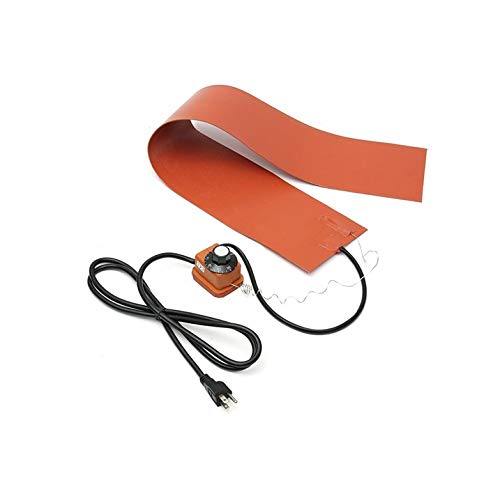 Manta de silicona de 91,44 x 15 cm, 1200 W, 220 V, con controlador de temperatura para guitarra, almohadilla de calefacción de silicona Cover