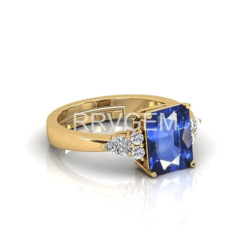 Bague saphir bleu naturel 10 Ratti le cadeau précieux pour homme et femme